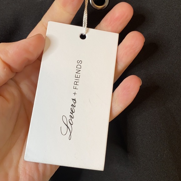 Lovers + Friends Katarina Cropped Hoodie NWT Black - Picture 5 of 7